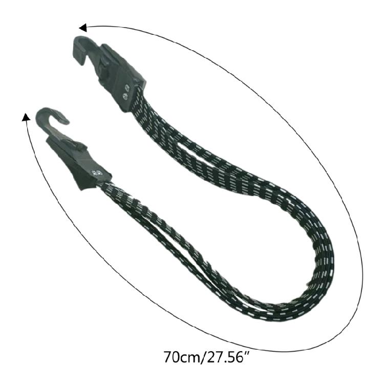 70cm Motorradhelm Riemen Gepäck Einziehbar Elastisches Seil Befestigungsriemen