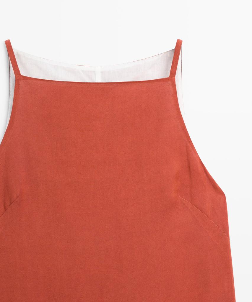 Masimodutti Strap Mini Dress