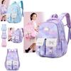 Trendy Nylon Lightweight Kids Backpack For Boys And Girls Grade 5-6 Cartoon Design