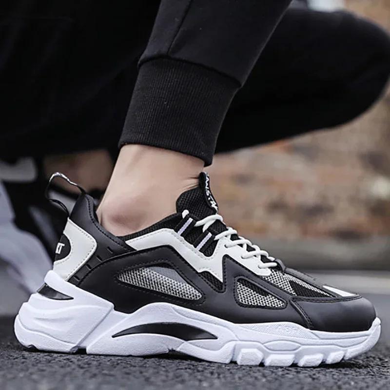 New Men Casual Sneakers Flexible Light Durable Cushion Running Shoes Spring Tenis Para Hombre Fashion Trend Male Sport Shoes