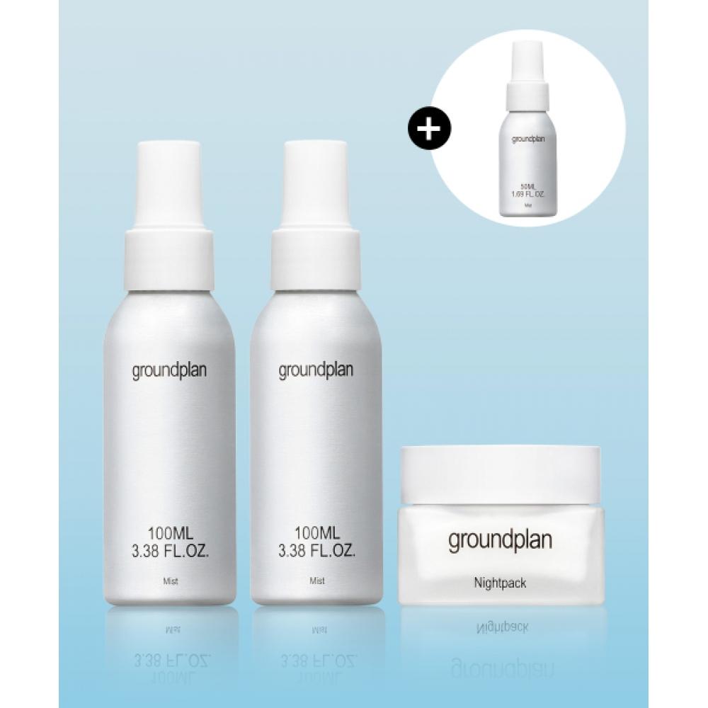 

Ground Plan Mist 100ml 2ea + Nightpack 45ml 1ea Set + Mist 50ml Free NONE