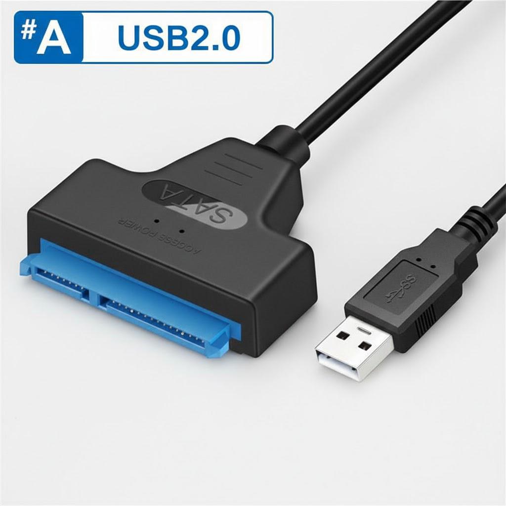 

USB-SATA 3 Кабель к USB 2.0 Type C Адаптер для 2,5-дюймового Внешнего SSD HDD Жесткого Диска Разъем