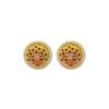 Cute Cartoon Earrings Female Eccentric Girl Stud Earrings Resin Doll Face Female Simple Earrings