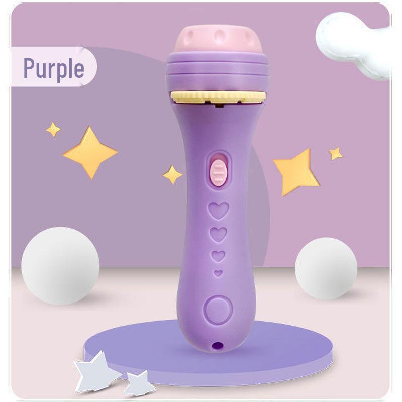 Available Children's Cognitive Cartoon Animal Projector Flashlight for Early Education