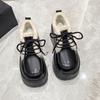 Fashion Women Warm Fur Snow Boots Winter Soft Leather Motorcycle Short Boots High Platform 9CM Ladies Chunky Plush Sneakers Botas Mujer