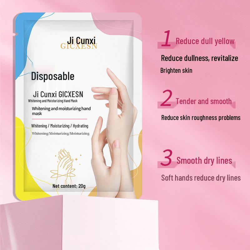 Ji Cunxi Hand Mask: Whitening, Moisturizing & Anti-Cracking Cream - Ideal for Nail & Beauty Salons