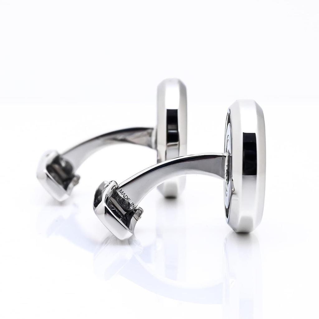 Dunhill Cufflinks with Ball Bearings and Logo 24RUS8202040 Men's Plate, Silver, [Used]