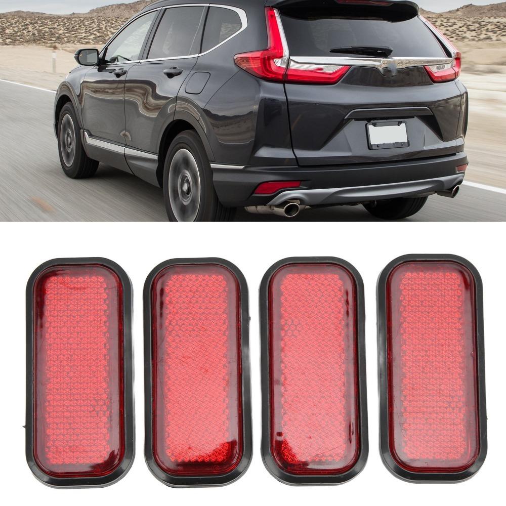 4PCS ABS Safety Reflector Durable Reflective Decal for Trailer Reflective Decoration