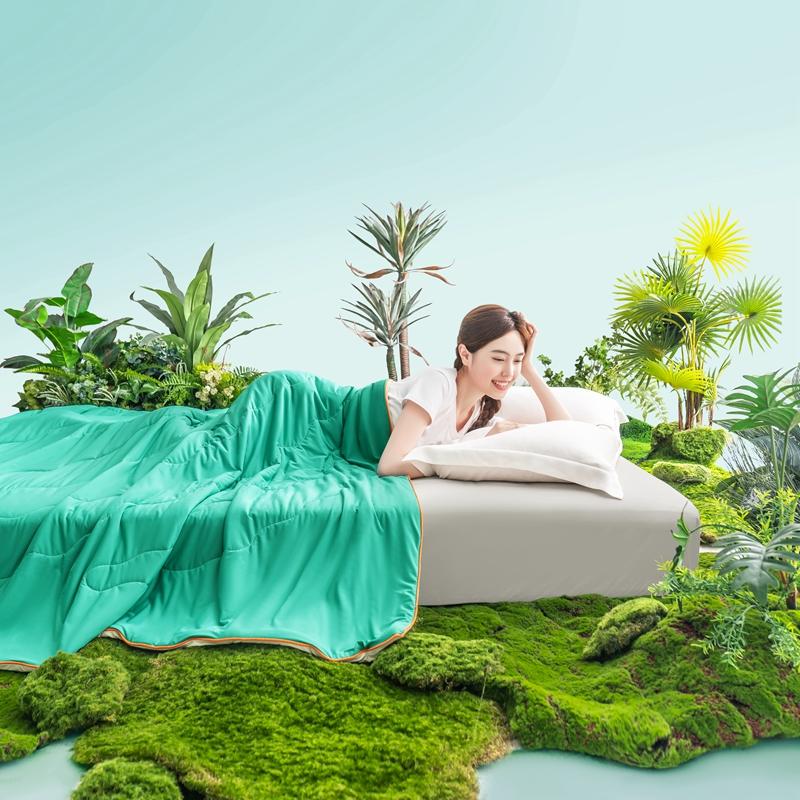 New Cool Polyester Cotton Air Conditioning Quilt Solid Color Minimalist Washable Machine Washable Skin-friendly Breathable