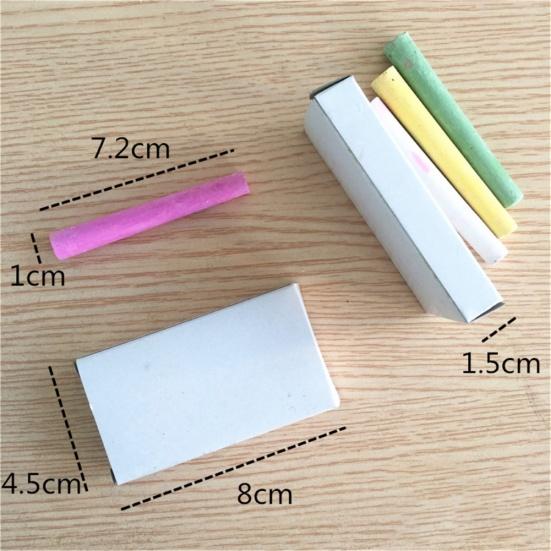 12 Stück Staubfreie Zeichenkreide Schule Bürobedarf mit Tafellöscher