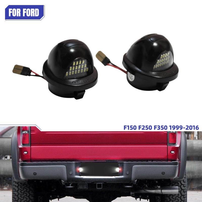 For Ford F150 F250 F350 1999-2016 2Pcs 18LED License Plate Tag Light Car Rear License Plate Light