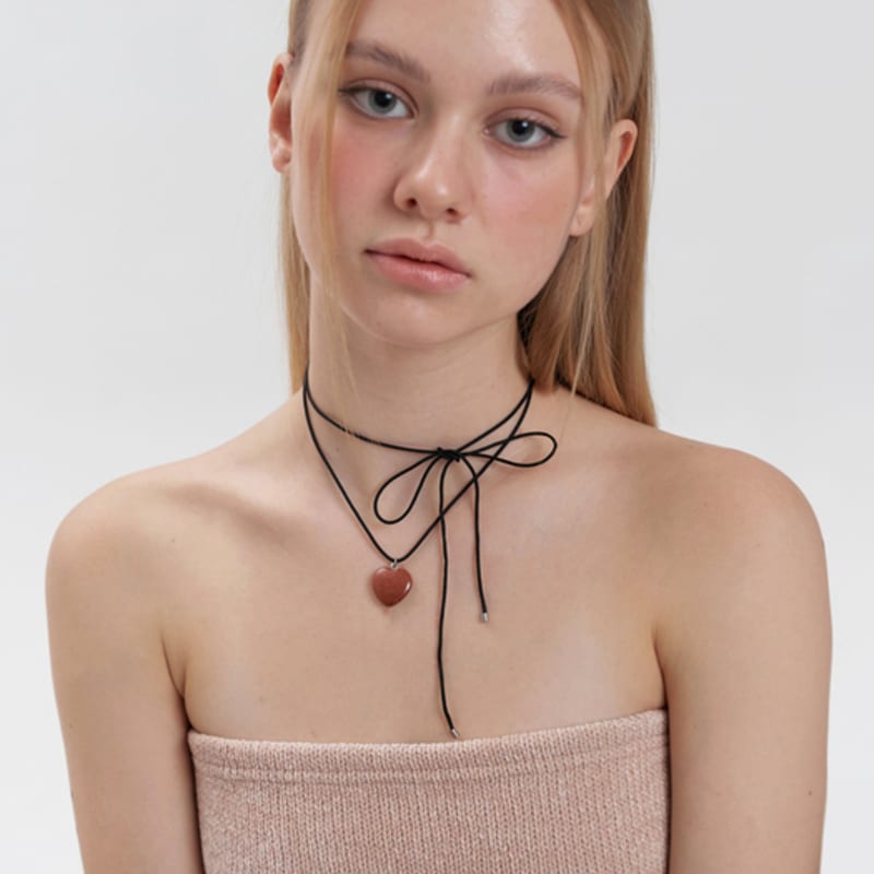

KINDABABY brown goldstone choker necklace brown