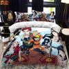 Naruto Duvet Cover Pillowcase Anime Bedding Set for Teen Girls Fashion Double Queen Size Bed Bedroom Decoration Gifts