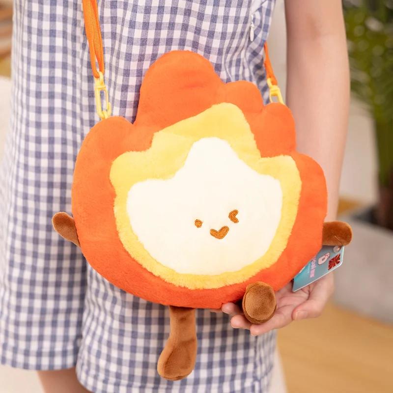 Funny Fashion Simulation Bonfire Plush Toy Soft Stuffed Cartoon Fire Doll Creative Home Living Room Pillow Cushion Decor