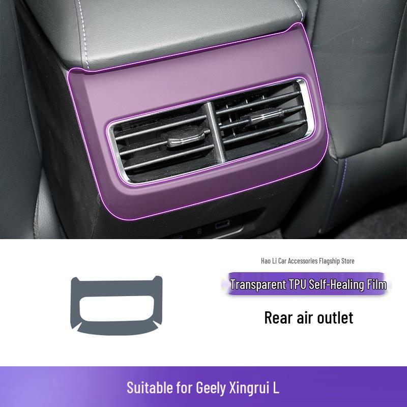 Clear TPU Film for 2024-2025 Geely Xingrui L Gear Shift, Console, Screen & Dashboard