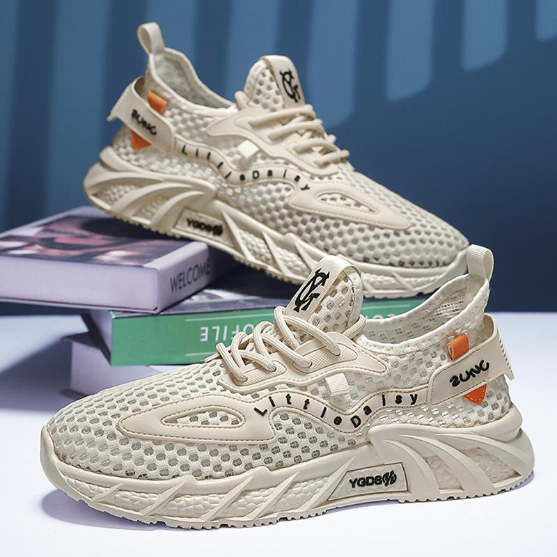 Bachschuhe Sommer Herren Outdoor Watschuhe Rutschfest Schnelltrocknend Bergsteigerschuhe Hohlmaschen Atmungsaktiv Sport Freizeit Tide