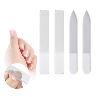 2pcs Nano Glass Nail Files Transparent Sanding Polishing Grinding Nail Buffer Durable File Nail Art Manicure Tool Mini Manicure