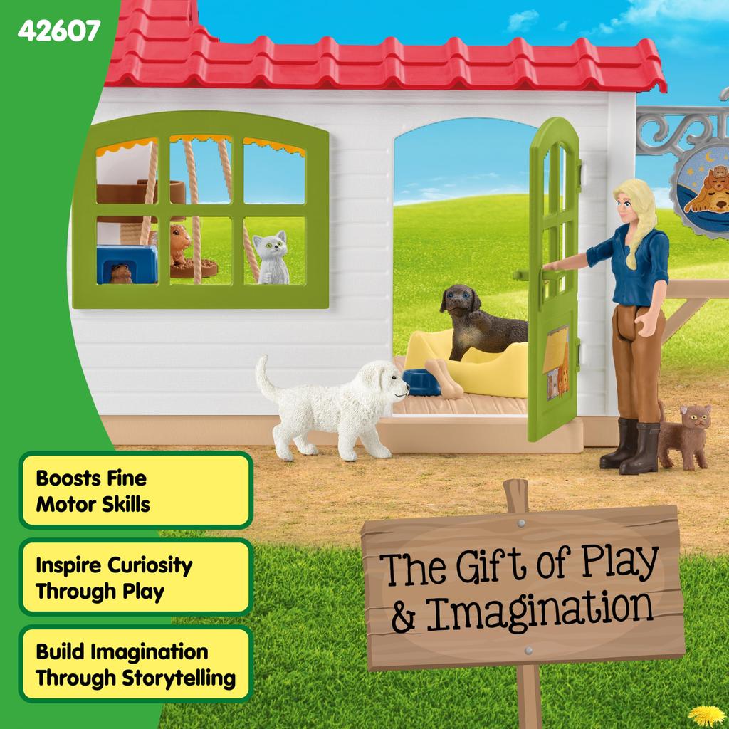 [Amazon.co.jp Exclusive] Schleich Farm World Pet Hotel 42607