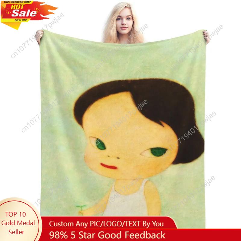 Nara Yoshimoto Art Japanese Pop Art An Ultra-Soft Micro Fleece Blanket Custom blankets 75X95CM