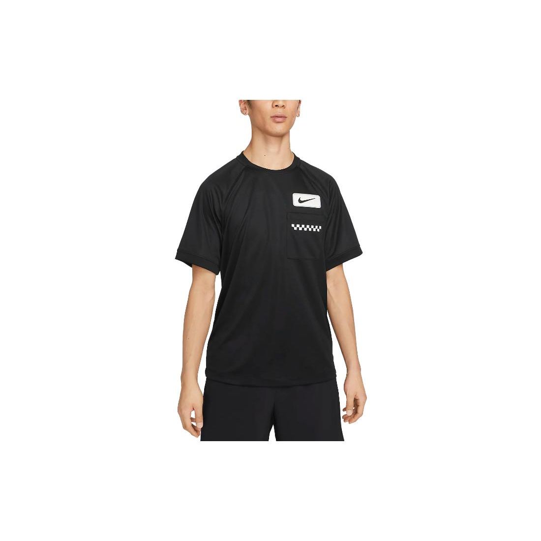 

Мужская футболка с коротким рукавом Nike Dri-Fit Solid, черная DX8635-010 XXL