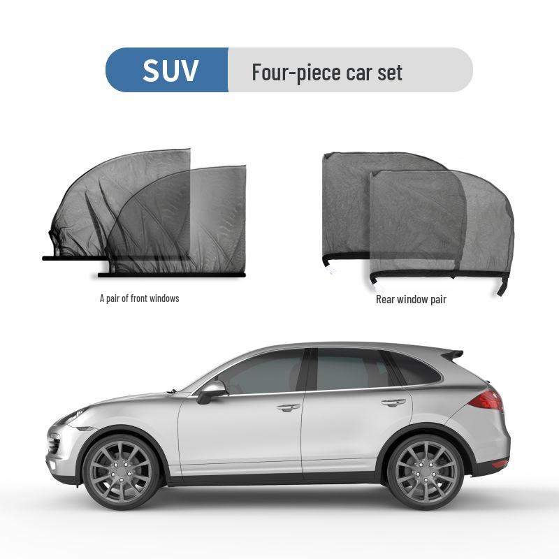 Compatible with Great Wall Fengjun 5-6 and Tank 300: Mosquito-Proof Sunshade Mesh Window Curtain