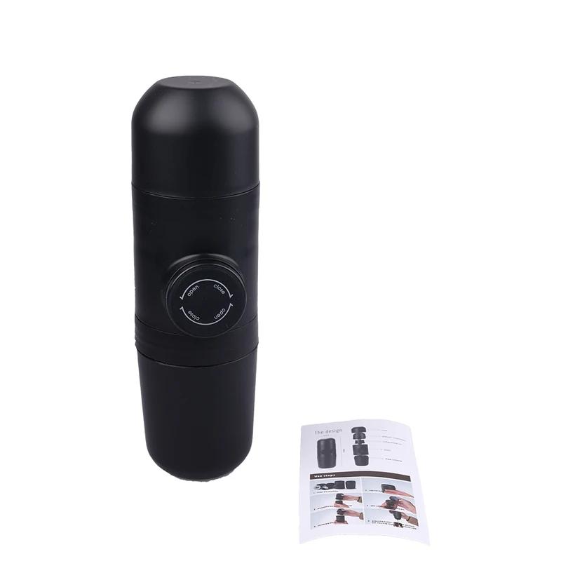 Ręczna Ciśnieniowa Ręczna Mini Ekspres do Kawy na Kapsułki Filiżanka Przenośny Mini Ekspres do Kawy Espresso Na Podróż