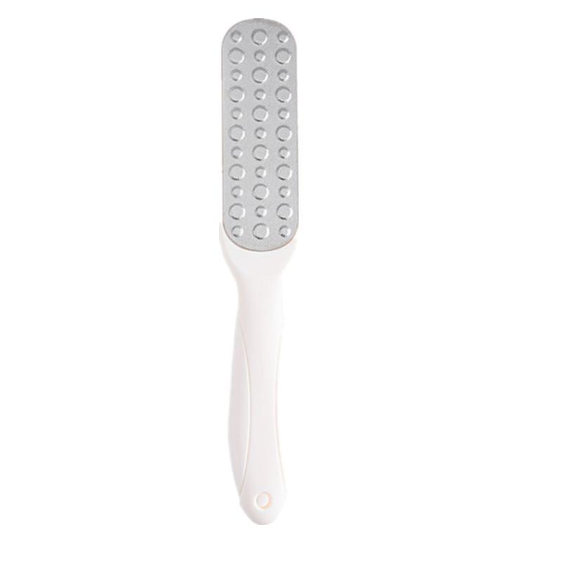 Double-Sided Pedicure Device with Exfoliating Grit Noodles and Fine Sand Surface белый