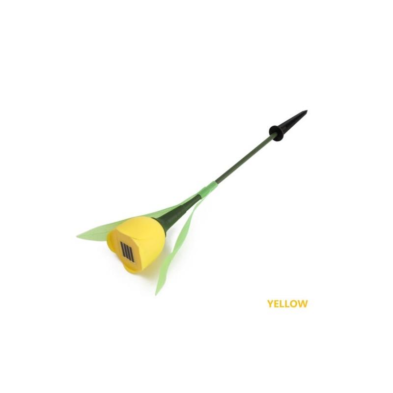 Elegante Luce LED Solare da Esterno a Fiore di Tulipano a 7 Colori per Bellissimi Sentieri del Giardino