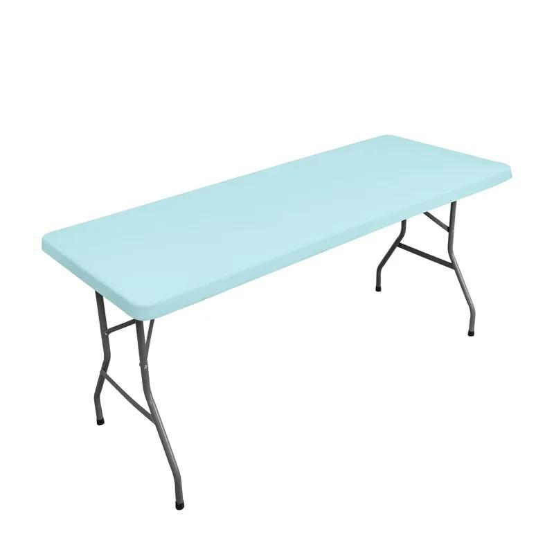 Elastic Square Tablecloth Cocktail Fitted Spandex Stretch Rectangle Table Covers Caps Solid Color Table Topper 4 Size