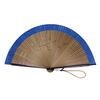 Stylish Business Fan Handkerchief Blue [Osaka Choseido] Men's Fan, Fan, Case, Included,
