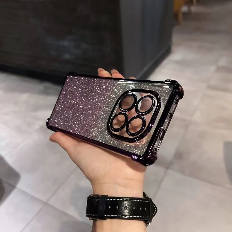 For Huawei Nova 11 10 9 8 Pro SE 7 Pro SE 6 4E Phone Case Dual Use Plating Gradient Shiny Glitter Luxury Back Cover