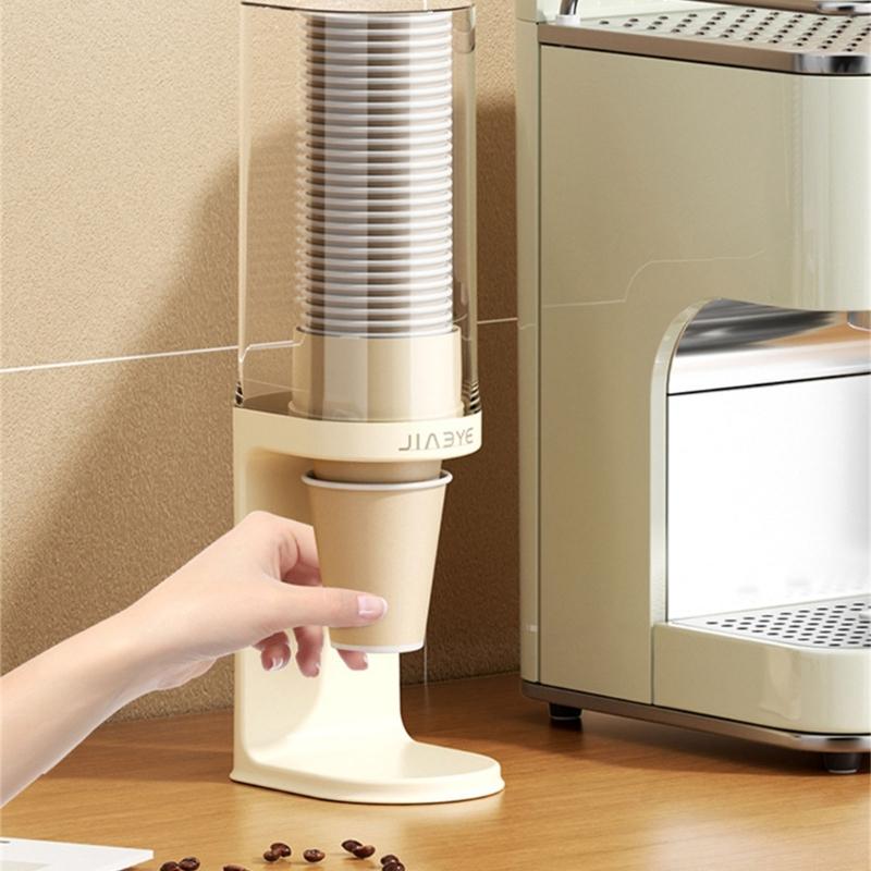 Space Saving Sturdy Paper Cup Organizers Wall Mount Rack With Secure Storage For Multiple Cup Sizes