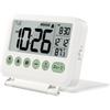 Mini Alarm Clock Electronic LCD Digital Travel Alarm Clock with Thermometer Snooze Calendar 12/24H Alarm Clock Desktop Clock