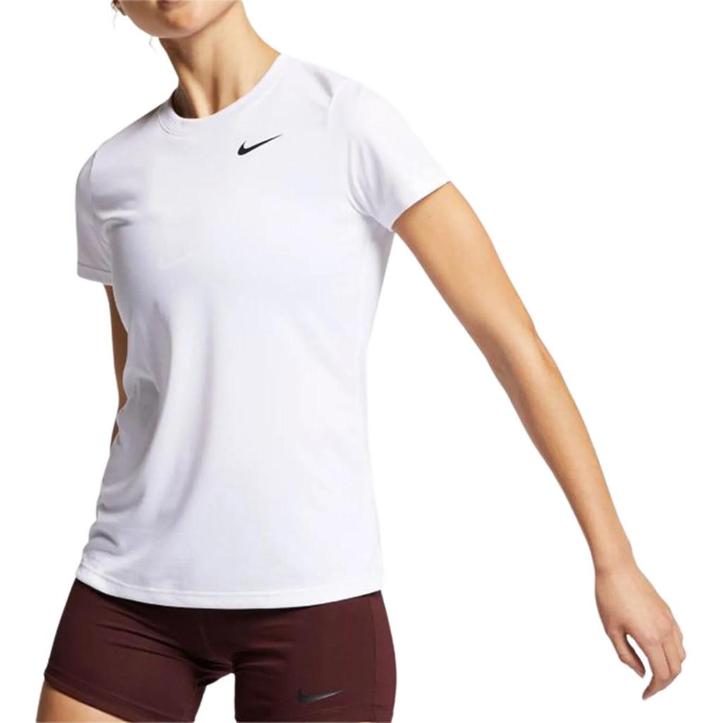 Nike Round Neck Short Sleeve Logo Pullover T-Shirt Women Tops AQ3210-100
