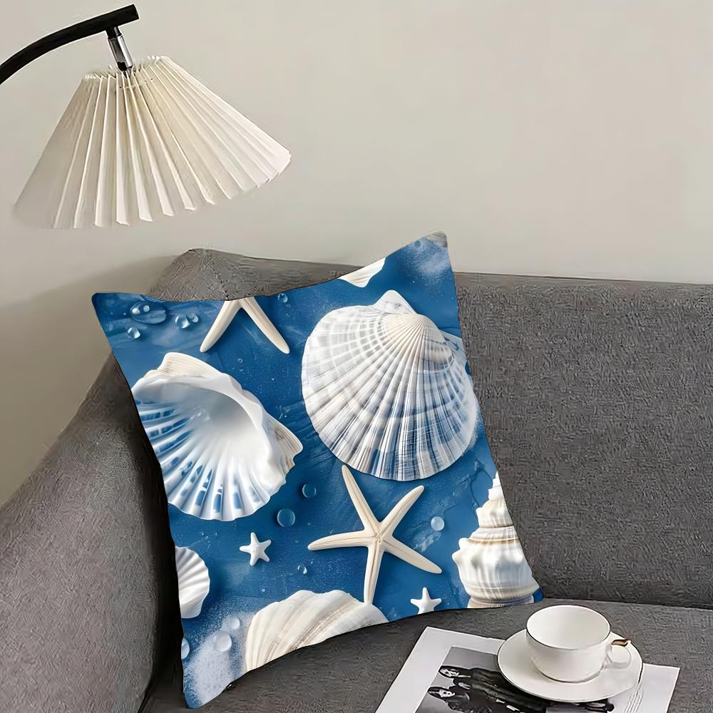 Ocean Animals INS Cushion Cover Pillowcase Ultra Soft Skin Friendly Fabric Cloud Like Comfort  Concealed Zipper