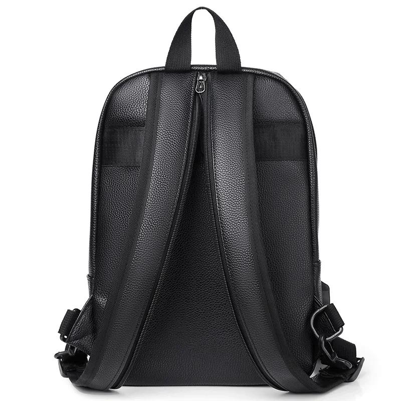 Mini Herren Rucksack Mode Klein Mann Multifunktion Brusttasche Schultasche Reise Rucksäcke Männlicher Rucksack PU Leder Rucksack