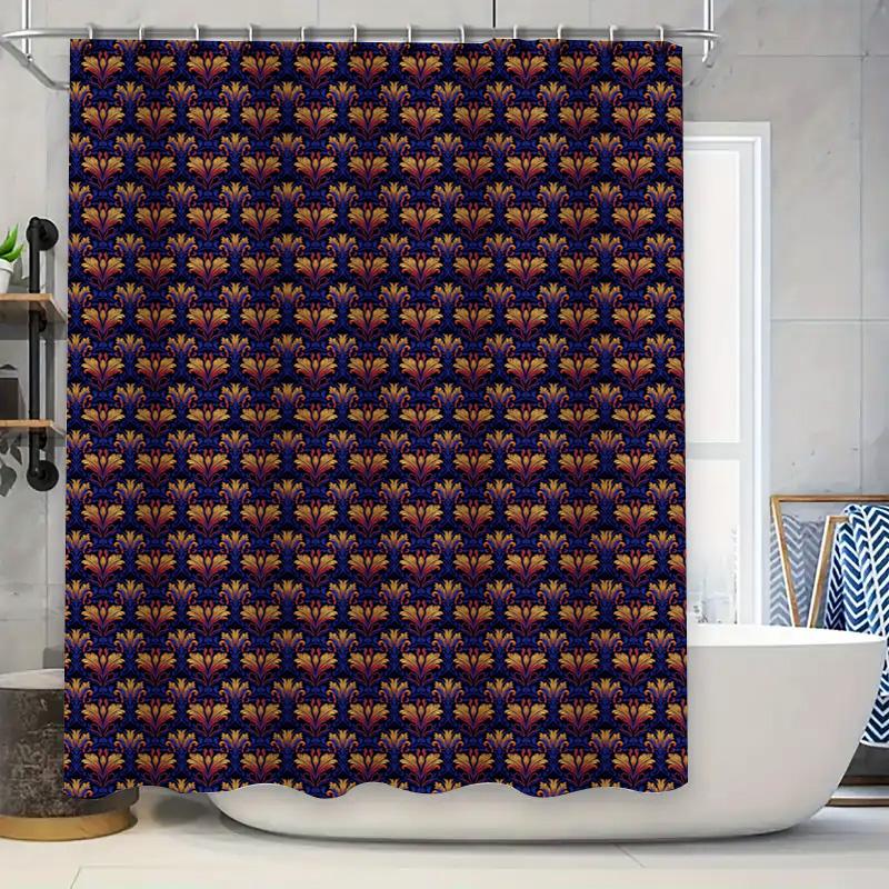 

Watercolor Octopus Shower Curtain Waterproof Bathroom Decor Fabric Print Home Design Orange Yellow Blue Red Green Purple Pink Wh W60H190(CM)-1 Pcs