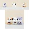 Delightful Fluffy Dog Plush Toy Keychain With Adorable Design Perfect For Gifts