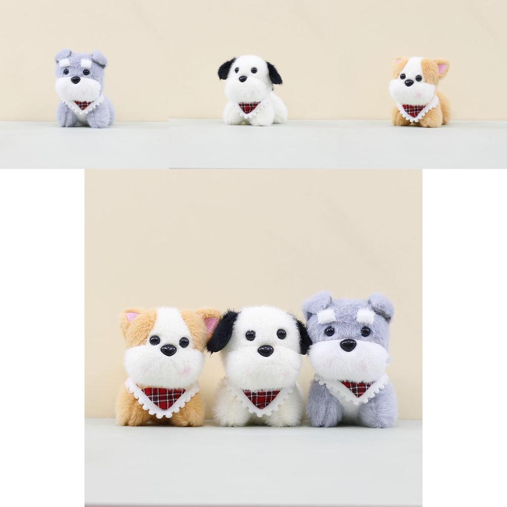 Delightful Fluffy Dog Plush Toy Keychain With Adorable Design Perfect For Gifts