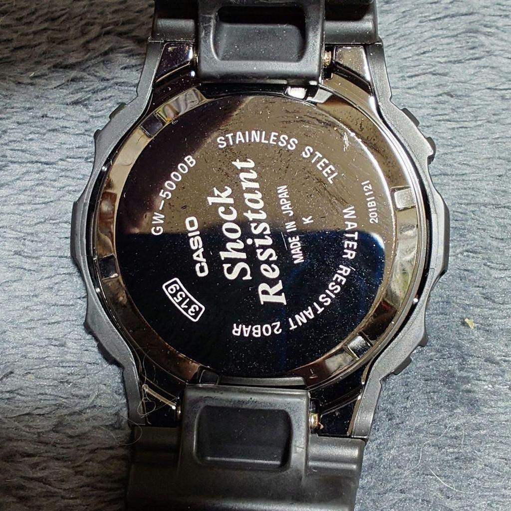 Used Rare Casio G-SHOCK GW-5000B Radio-controlled Solar