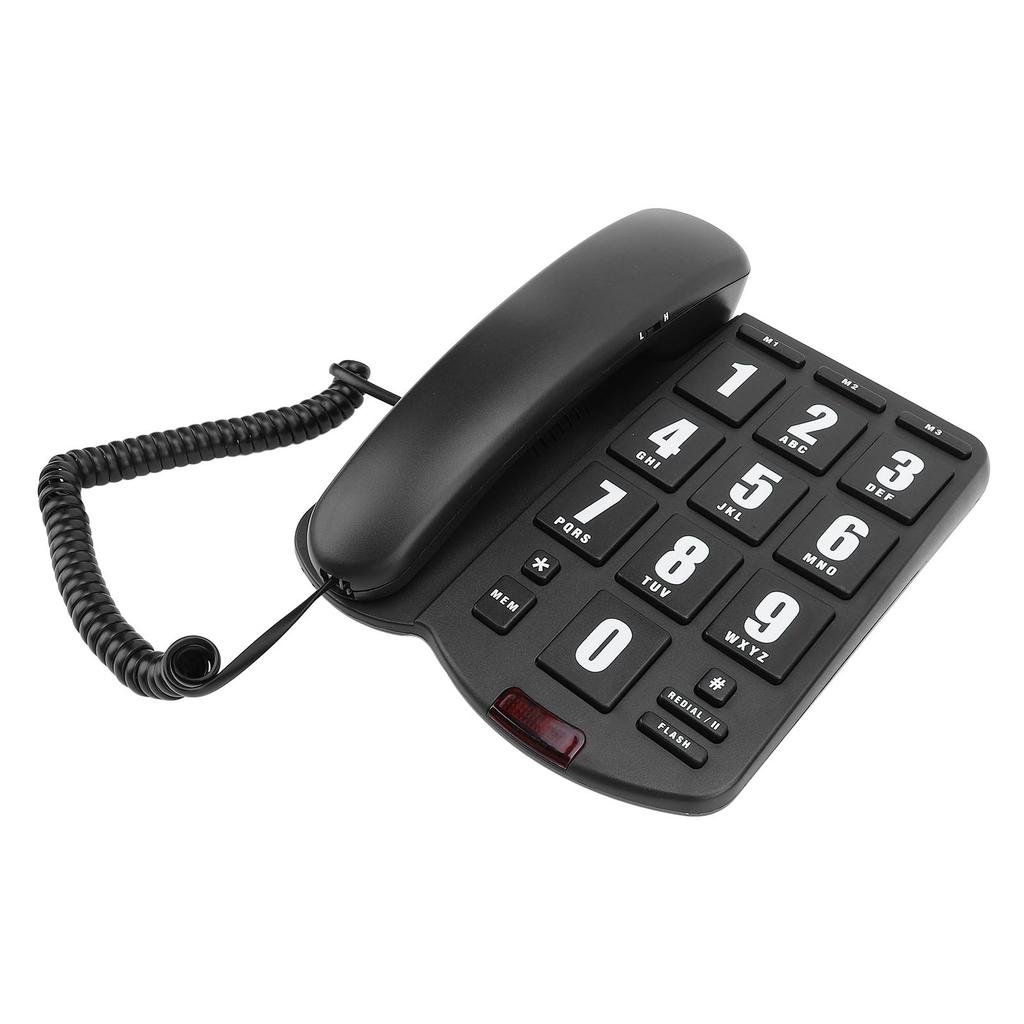 Corded Home Phone Big Button Quick   Volume   Wall Mountable Telephone for Seniors