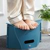 Multi-function Non Slip Plastic Chairs Portable Folding Step Stool Card Folding Shrink Hand Basket Outdoor Camping Fishing Chair