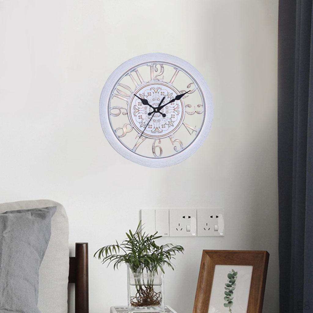 Clock Battery Operated Decorative Wall for Office Bedroom Living Room