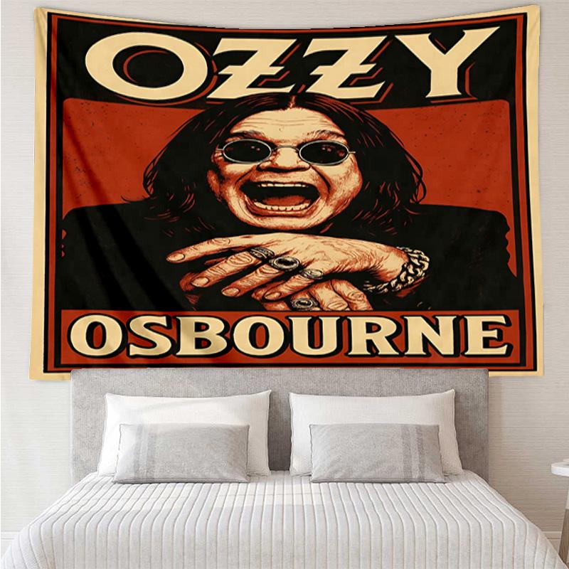 Ozzy Metal Legend Tapestry, Unique Design Tapestry, Wall Decor for Bedroom,Livingroom, Playroom,Heartwarming Fan Holiday Gifts