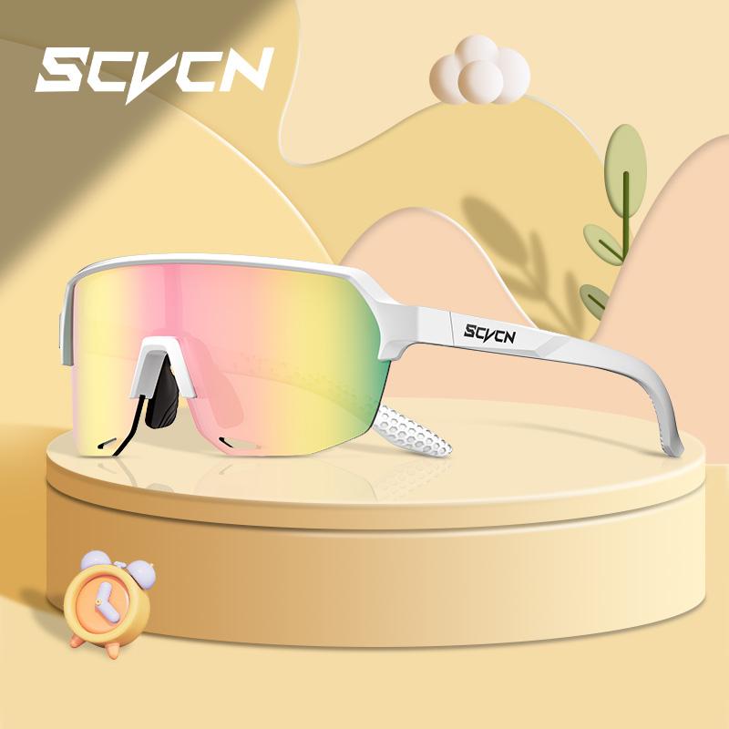 SCVCN Kids Sports Cycling Sunglasses Boys Girls Outdoor Bike Eyewear Child Camping Goggles MTB Fishing Bicycle Glasses UV400