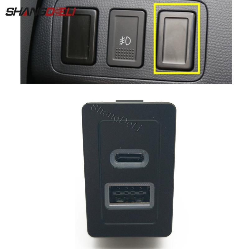 12V/24V Car Dual Charger QC3.0 USB PD Phone Charging Interface Adapter Socket For Suzuki SX4 Swift Accessories