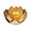 Orange Candlestick In the Shape of a Lotus, Lotus Tea Light Holder Orange,