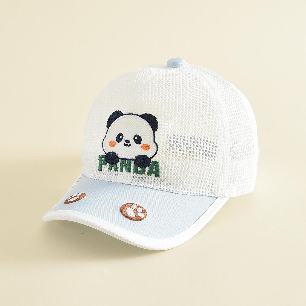 Cute Panda Mesh Hat: Children's Windproof Sun Protection Baseball Cap
