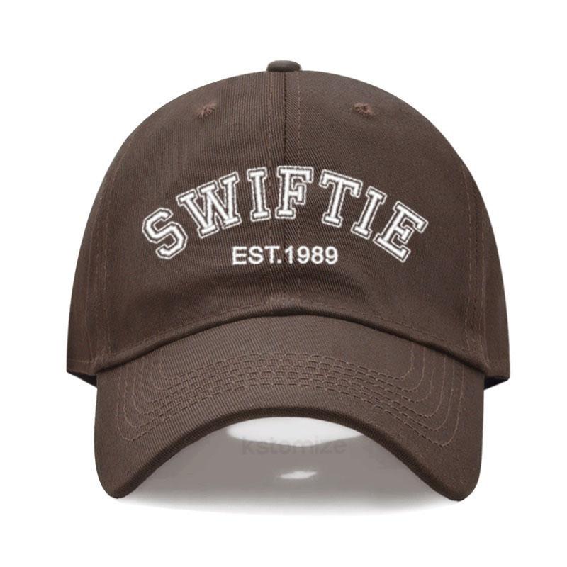 SWIFTIE 1989 Stickerei Baseballkappe für Männer Frauen Unisex Gewaschene Baumwolle Dad Hat Sonnenhut Geschenk Fans Outdoor-Sport Dropshipping