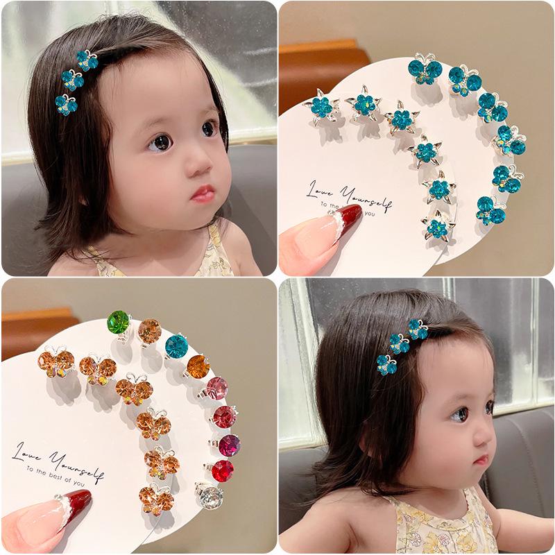 Mädchen Perlen Strass Blume Haarspangen – Prinzessin Flechtfrisur Accessoires